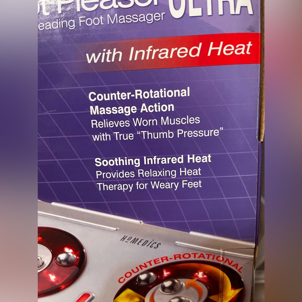 Homedics Foot Pleaser Ultra w/ Infrared Heat!! Never out of the Box!!